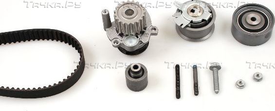 Помпа (водяной насос) с комплектом ремня ГРМ Hepu для Volkswagen Jetta V 2005-2010. Артикул PK05511