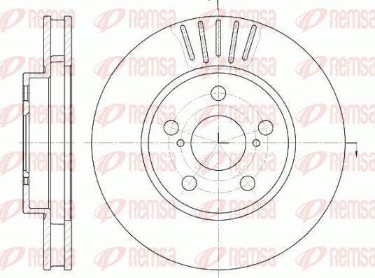 Тормозной диск Remsa. Артикул 6541.10