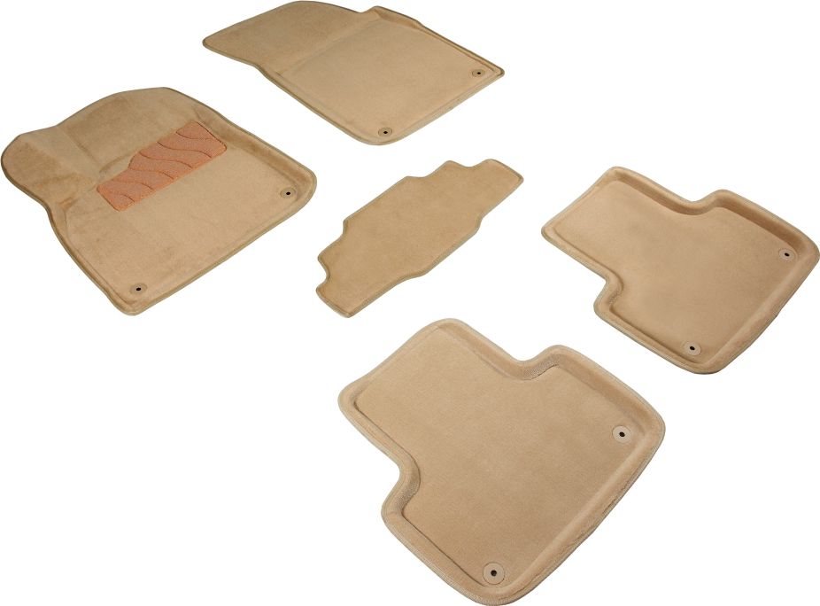 Коврики Seintex 3D ворсовые для салона Audi Q7 II 2015-2026 Бежевые. Артикул 87922