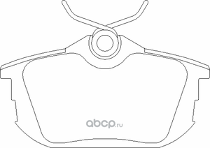 Тормозные колодки Mitsubishi задние для Mitsubishi Colt VI (Z20/Z30) 2004-2012. Артикул MZ690345