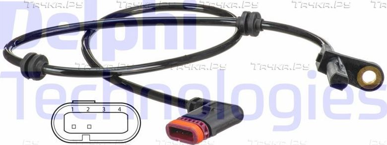 Датчик ABS Delphi. Артикул SS20543