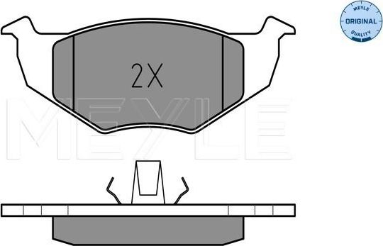 Тормозные колодки Meyle Original. Артикул 025 218 6617