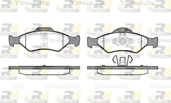 Тормозные колодки RoadHouse передние для Mazda 121 III 1996-2003. Артикул 2765.00