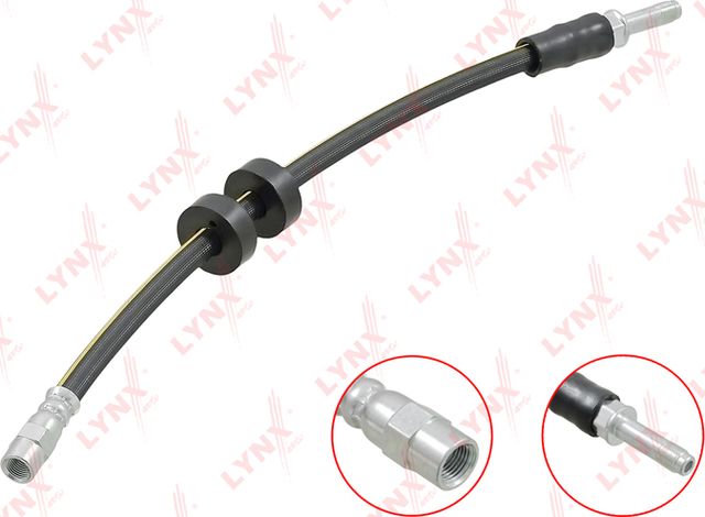 Тормозной шланг LYNXauto передний для Volvo XC90 I 2002-2014. Артикул BL-3134