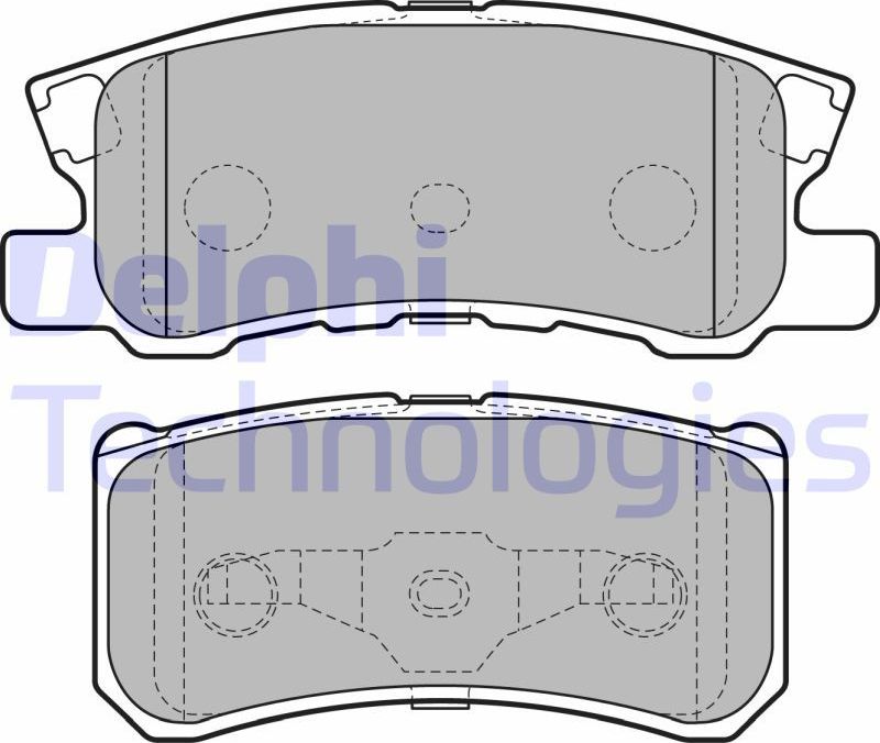 Тормозные колодки Delphi (Semi-Metallic). Артикул LP2483