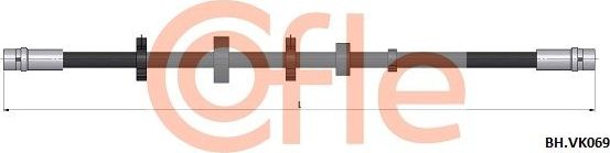 Тормозной шланг Cofle. Артикул 92.BH.VK069