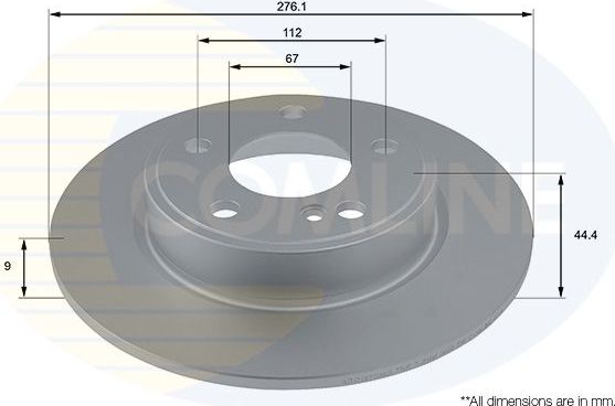 Тормозной диск Comline COATED. Артикул ADC1670