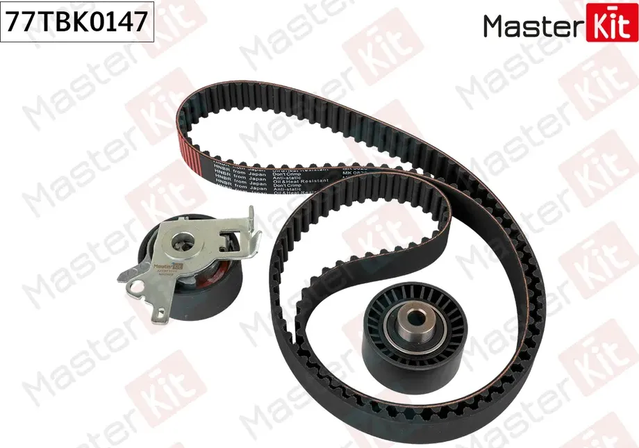 77TBK0147 Комплект ремня ГРМ Peugeot 307 (3A/C) 2000 - (Master KIT). Артикул 77tbk0147