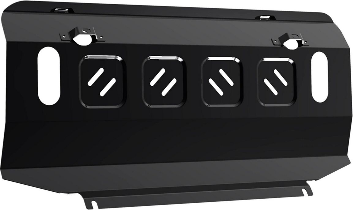 Защита АвтоБРОНЯ для радиатора Mitsubishi Pajero III 1999-2006. Артикул 111.04012.1