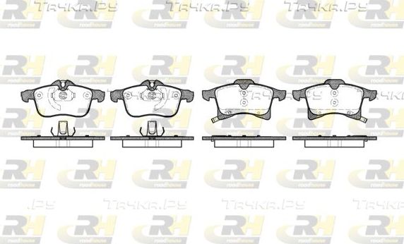 Тормозные колодки RoadHouse передние для Opel Corsa E 2014-2019. Артикул 21036.02