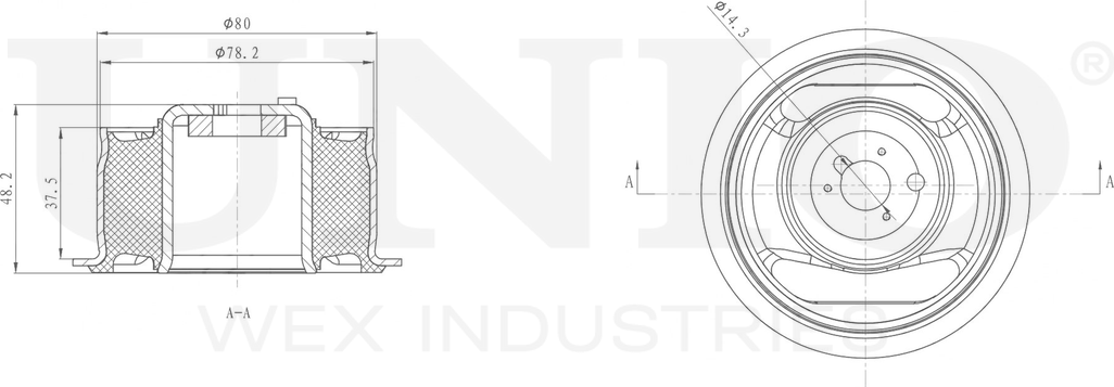 Сайлентблок рычага подвески (Unio). Артикул RMP-20216
