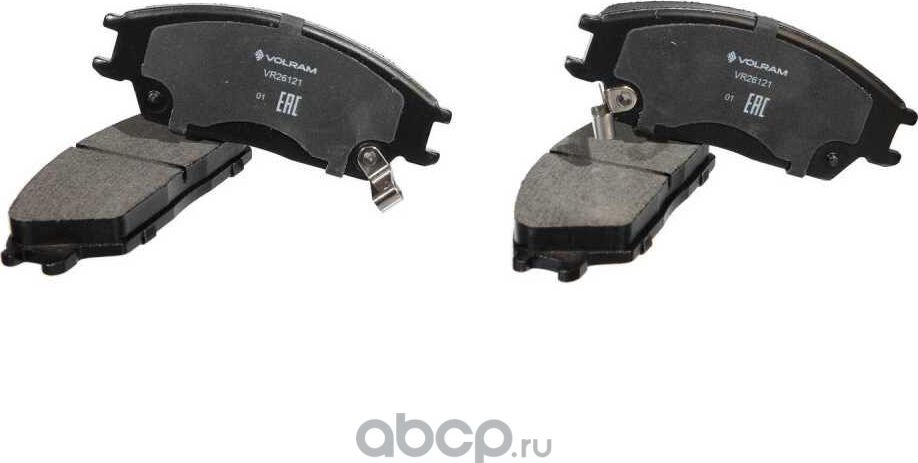 КОЛОДКИ ПЕРЕДНИЕ ДЛЯ А/М HYUNDAI ACCENT TAGAZ (99-06) ДИСКОВЫЙ ТОРМОЗ К-Т 4 ШТ (Volram). Артикул VR26121