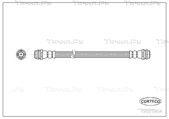 Тормозной шланг Corteco задний задний для Volkswagen Golf IV 1997-2006. Артикул 19025904