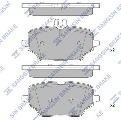 Тормозные колодки Sangsin Hi-Q. Артикул SP4016