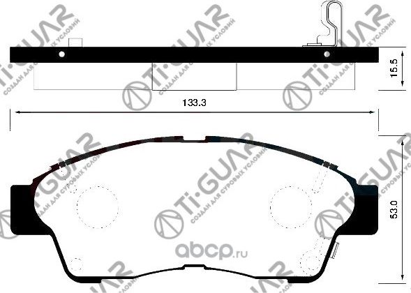 Тормозные колодки (TI-Guar). Артикул TG394C