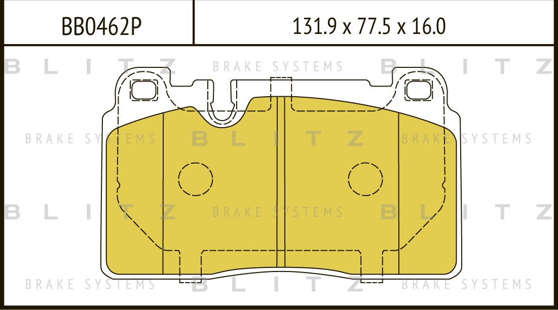 Колодки тормозные AUDI Q5 12- перед. (Blitz). Артикул BB0462P