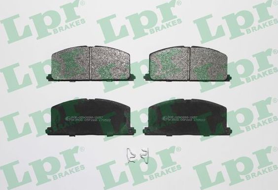 Тормозные колодки LPR. Артикул 05P268