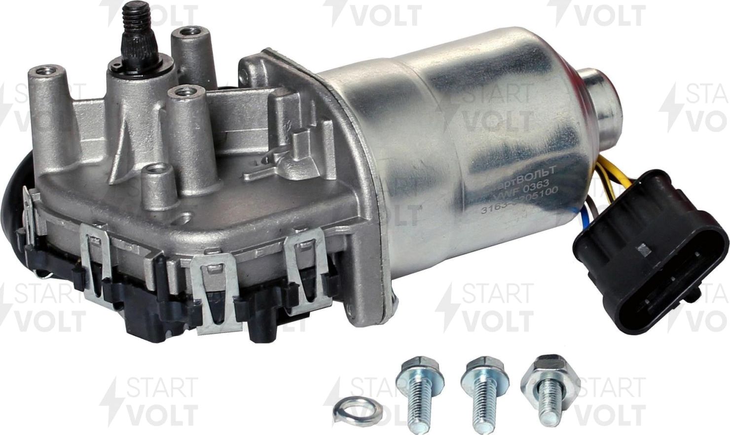 Мотор стеклоочистителя (моторчик дворников) StartVOLT. Артикул VWF 0363