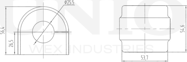 Втулка стабилизатора (Unio). Артикул RMP-10188