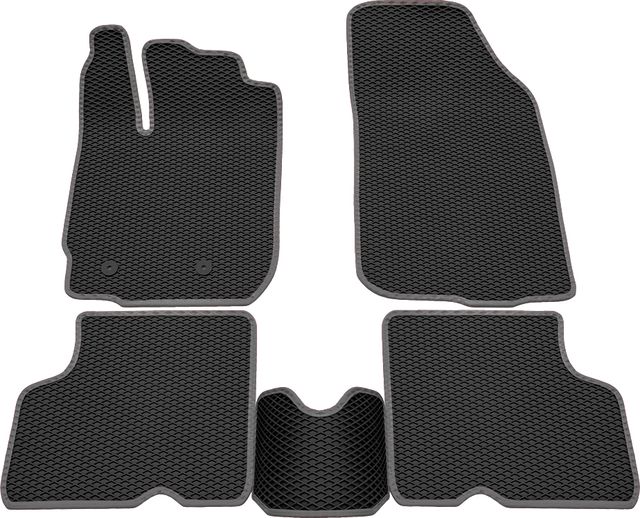 Коврики Rezkon EVA для салона Renault Duster 4WD I рестайлинг 2015-2020 Серый кант. Артикул 9029005102