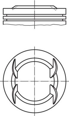 Поршень Mahle для Chevrolet Cruze I 2009-2015. Артикул 011 PI 00111 000