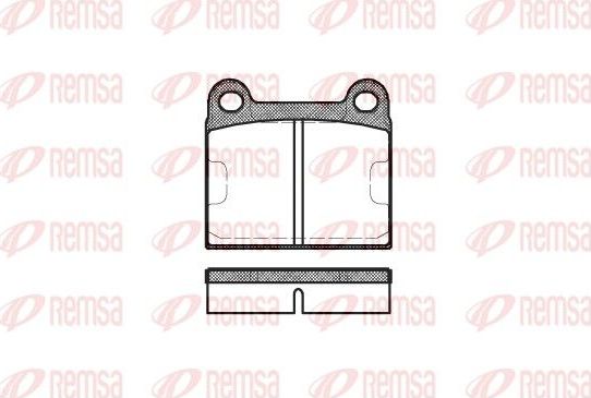 Тормозные колодки Remsa. Артикул 0006.60