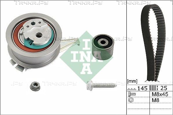 Ремень ГРМ с роликами (комплект) Ina для Volkswagen Polo V 2014-2026. Артикул 530 0665 10
