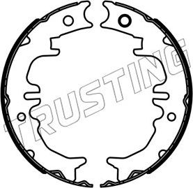 Тормозные колодки (стояночная тормозная система) Trusting. Артикул 253.688