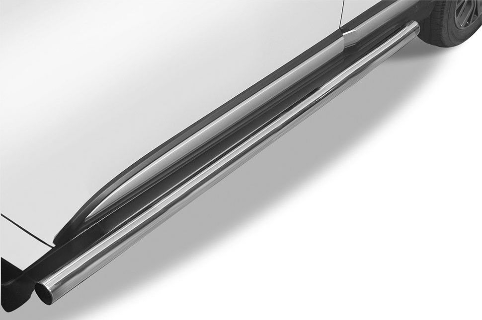 Пороги Slitkoff d57 труба для Mitsubishi Outlander III 2015-2026. Артикул MOUT15-007