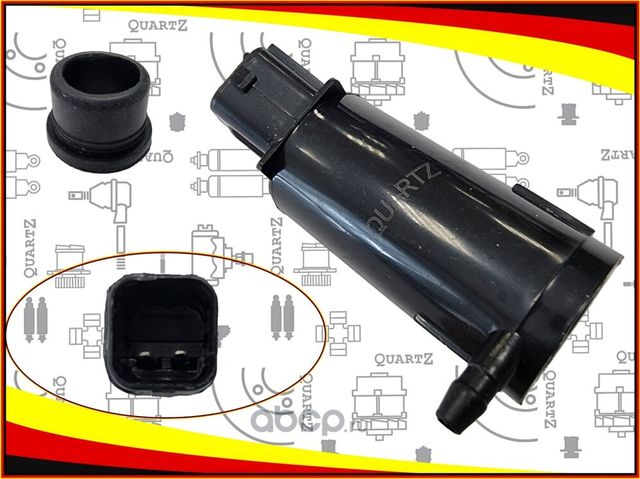 QZ9851025000 HYUNDAI Accent II (LC) 2000.01> Насос стеклоомывателя (Quartz). Артикул QZ9851025000