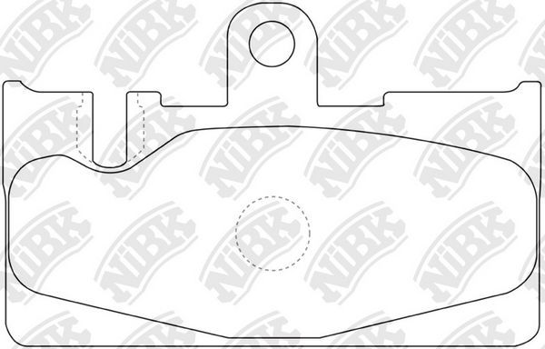 Тормозные колодки NiBK. Артикул PN1456