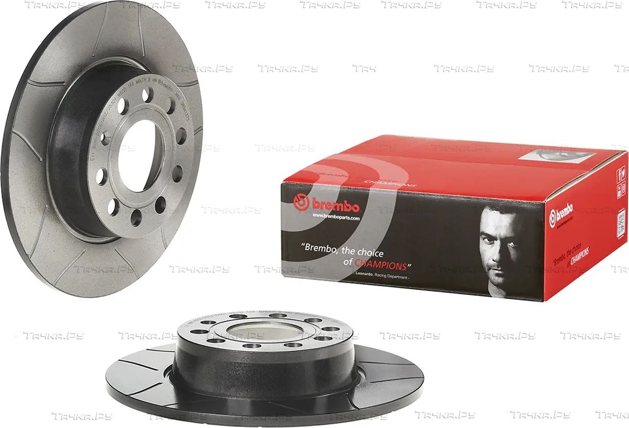 Тормозной диск Brembo XTRA LINE - Max задний для Volkswagen New Beetle II (A5) 2011-2019. Артикул 08.B413.75