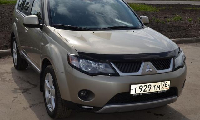 Дефлектор V-Star для капота Mitsubishi Outlander XL 2007-2009. Артикул H2203