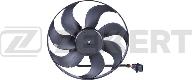 Вентилятор радиатора двигателя Zekkert для Skoda Fabia I 1999-2008. Артикул MK-7008