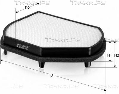 Салонный фильтр  Tecneco Filters. Артикул CK5842