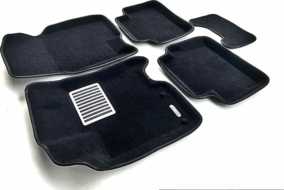 Коврики текстильные Euromat 3D Lux для салона Nissan Qashqai I 2007-2013 ЧЕРНЫЕ. Артикул EM3D-003714
