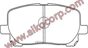 Колодки TOYOTA Avensis, Corolla, Estima, Voxy (2001-2009) передние (Aiko). Артикул PF1470