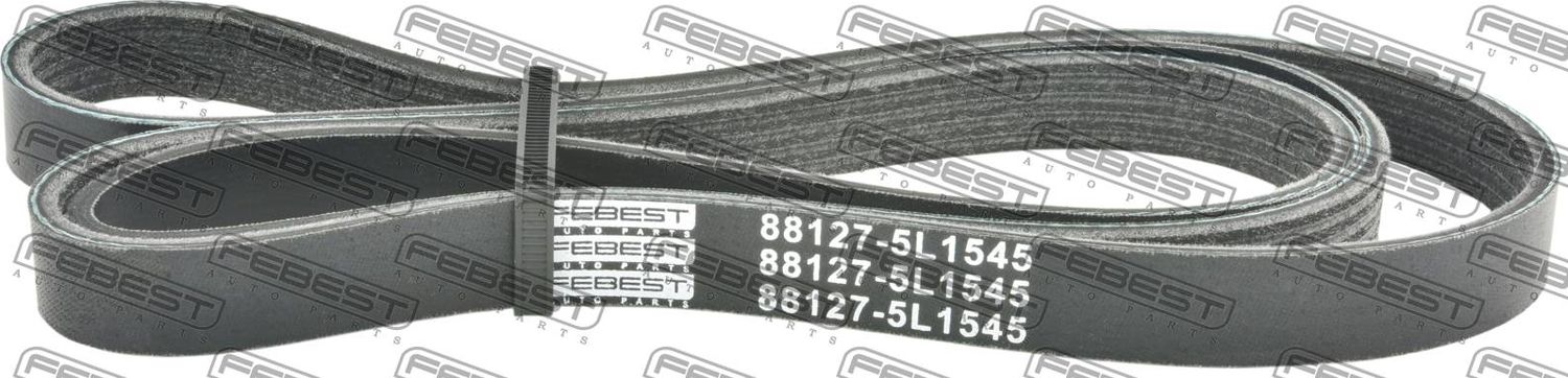 Приводной ремень поликлиновой Febest. Артикул 88127-5L1545