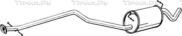 Глушитель Bosal для Ford Tourneo Connect I 2004-2006. Артикул 289-035