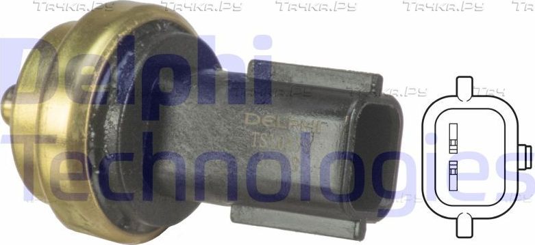 Датчик температуры охлаждающей жидкости Delphi для Smart Fortwo III (C453, A453) 2014-2026. Артикул TS10458