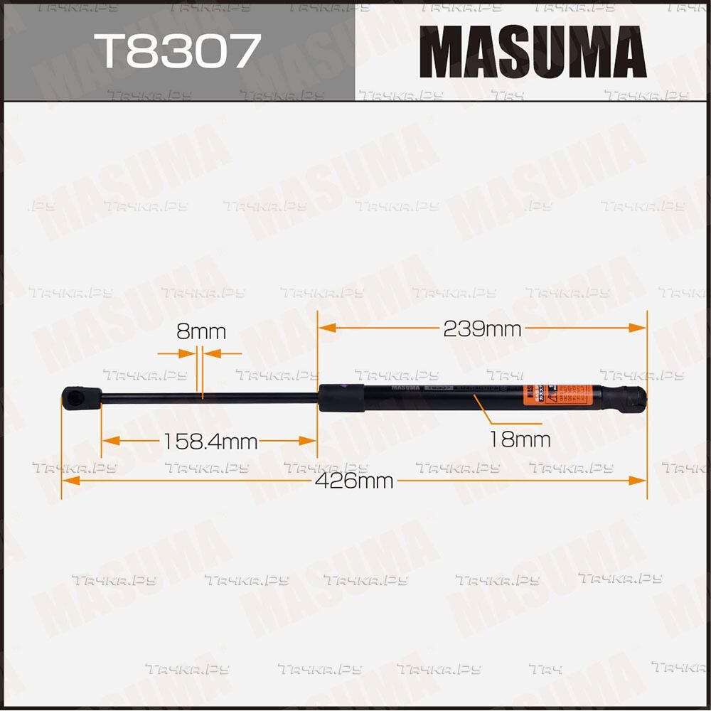 Амортизатор (упор) багажника Masuma для Kia Ceed I 2006-2012. Артикул T8307