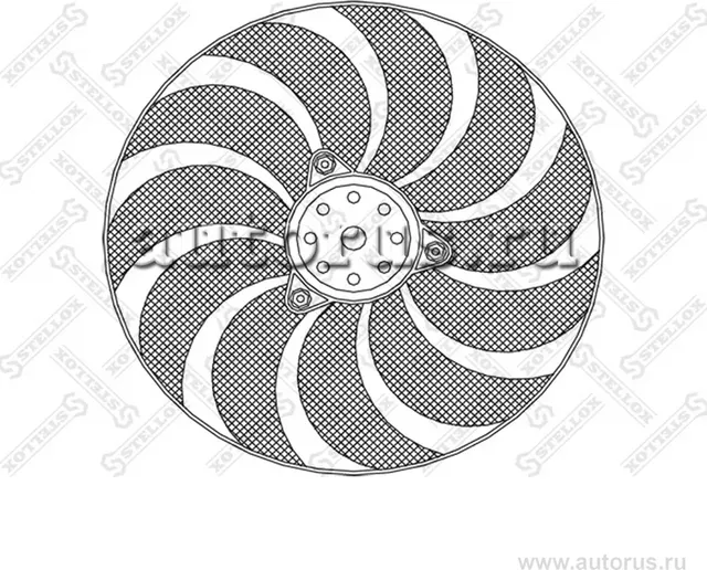 29-99264-SX_ВЕНТИЛЯТОР ОХЛАЖДЕНИЯ!/ AUDI 80 2.0/2. (Stellox). Артикул 2999264SX 