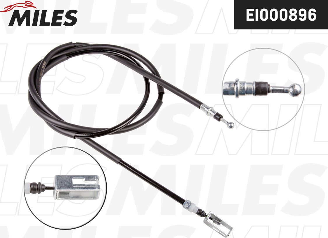 Трос ручника (тросик ручного тормоза) Miles. Артикул EI000896