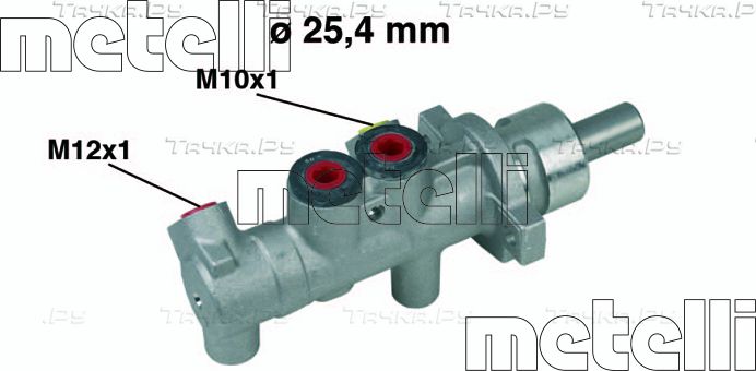 Тормозной цилиндр главный Metelli для Nissan Interstar 2002-2003. Артикул 05-0414