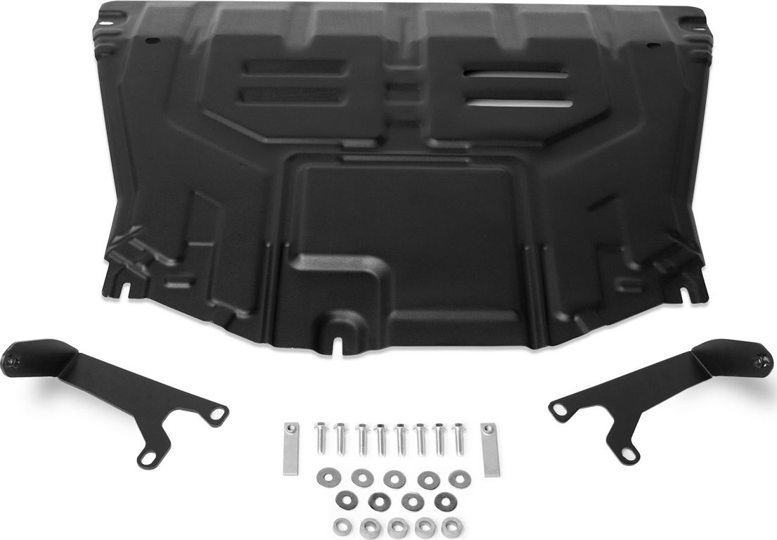 Защита Rival для картера и КПП Kia Seltos FWD, 4WD 2020-2026. Артикул 111.2846.1