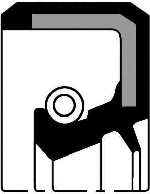 Сальник коленвала Payen (MVG (кремнийорганический каучук)). Артикул NF648