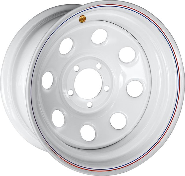 Колёсный диск OFF-ROAD Wheels усиленный стальной белый 5x114,3 8xR16 d84 ET-19 для Jeep Cherokee XJ 1984-2001. Артикул 1680-51484WH-19SOFT8