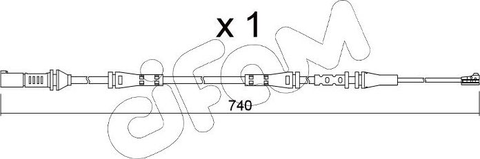 Датчик износа тормозных колодок  Metelli. Артикул SU.362