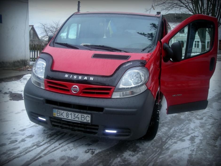 Дефлектор Vip-Tuning для капота Nissan Primastar 2002-2014. Артикул NS24