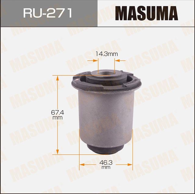 Сайлентблок переднего рычага подвески Masuma. Артикул RU-271